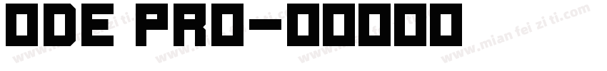 ode Pro字体转换